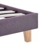 Bed Frame Taupe Fabric 120x190 cm Image 5