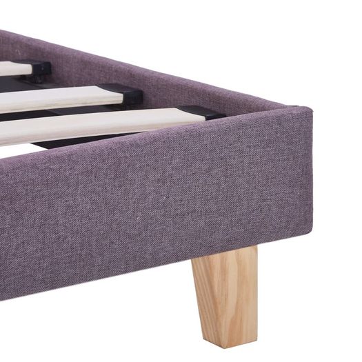 Bed Frame Taupe Fabric 150x200 cm