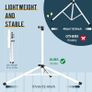 Sheet Music Stand Metal Portable with Carrying Bag, Sheet Music Folder, Projector Stand, Portable Podium Stand, Laptop Stand Pink Image 5