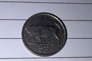 Irish 5p Coin in Various Years