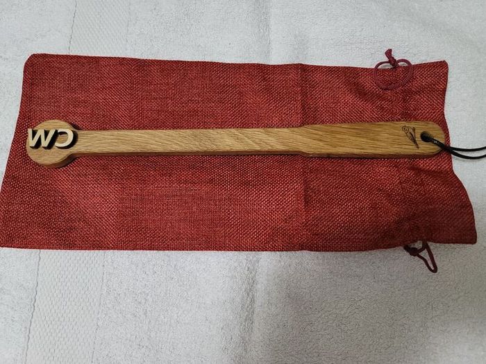 Adult Wooden Paddle with CW Initials