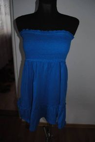 Papaya Beach Blue Boob Tube dress Perfect condition size UK16 EU44 Postage included