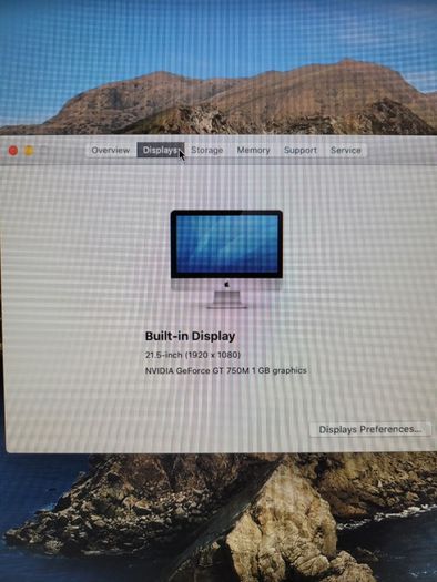 21.5 inch Apple iMac (A1418) Late 2013 Catailna 2.90GHz Core i5 (i5-4570S) 8GB RAM 512GB SSD (Screen has a small chip)