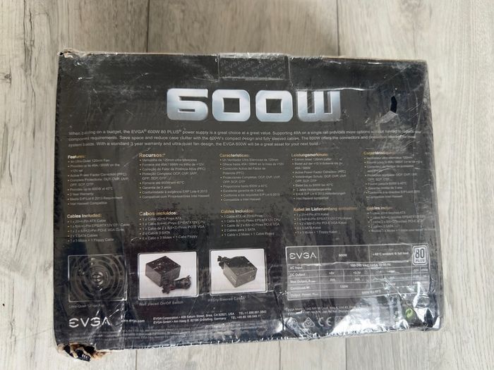 EVGA 600W ATX Power supply