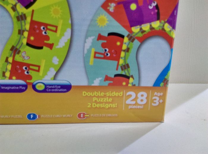 Curly Wurly Double Sided Floor Puzzle 28 Pce