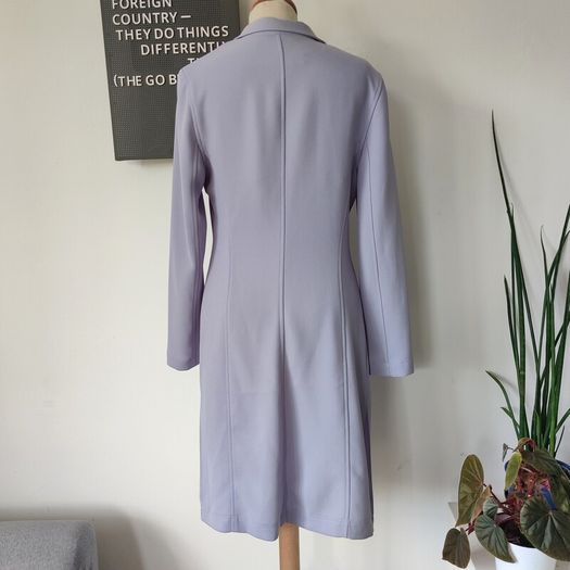 Vintage 1990s Irish designer Quin and Donnelly purple formal jacket midi length S 8 Made in Ireland