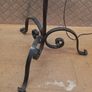 French Iron Brutalist lamp free standing working perfectly just need a shade of your choice Image 5
