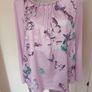 Bonita lilac butterfly print long sleeve blouse size  XL UK20/22 EU48/50 Postage included Image 2