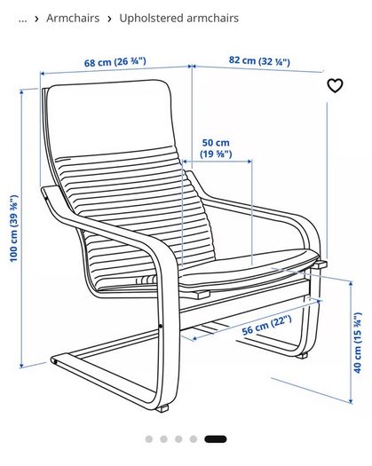 armchair black/ gray