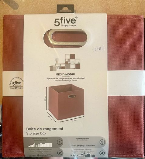Two boxes storage NEW WITH TAG