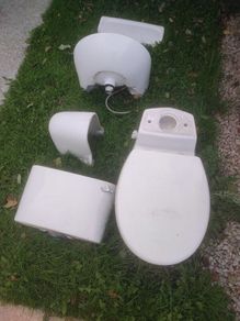 Toilet and sink