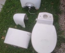 Toilet and sink