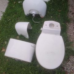 Toilet and sink