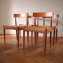 Danish Teak Dining Chairs by Arne Hovmand-Olsen for Mogens Kold, Circa 1960s Mid Century Vintage Retro Image 2