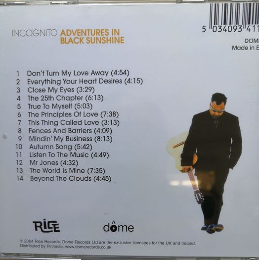 Incognito - Adventures In Black Sunshine CD