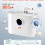 Macerator Pump, 900W, 180 L/min(48 GPM) Flow, 40 ft/12 m Head, Macerator Sewerage Toilet Pump with 4 Water Inlets, Waste Water Disposal Upflush Machine for Toilet, Basement, Shower, Sink, Laundry, Bathtub Image 3