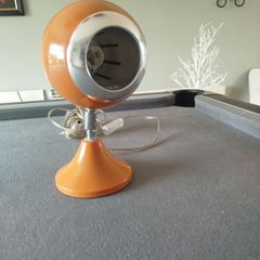 Retro Orange Eyeball Desk Lamp Marks & Spencer Space Age Style