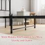 Single Metal Bed Frame 90 x 190 cm with Headboard and Footboard Image 5
