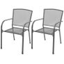 3 Piece Garden Dining Set Steel Anthracite Image 5