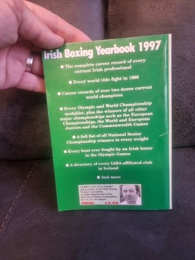 Irish Boxing Yearbook. 1997. Gerry Callan (Inscribed)