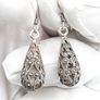 925 Vintage Sterling Silver And Marcasite Earrings Image 5
