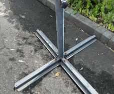 Umbrella with stands and weights