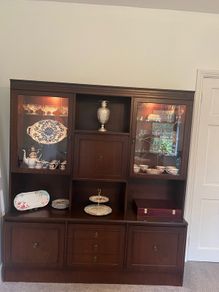 Mahogany display cabinet