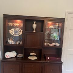 Mahogany display cabinet