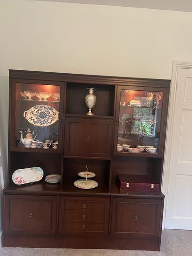Mahogany display cabinet