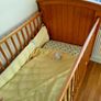 Solid Pine Baby Cot with Mattress Image 3