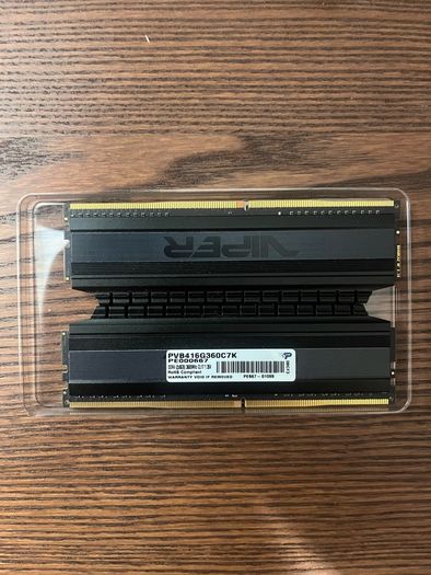 Patriot Viper (Blackout series) DDR4 2x8gb 3600hmz
