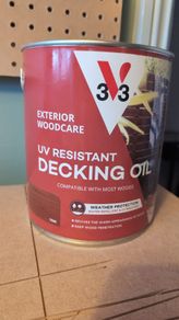 Unopened 2.5L 3V3 UV resistant decking oil