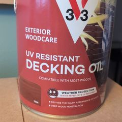 Unopened 2.5L 3V3 UV resistant decking oil