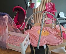 Toy buggy & high chair and more
