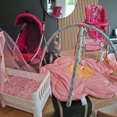 Toy buggy & high chair and more
