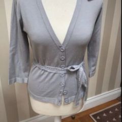 cardigan Bnwt monsoon cardigan size 12 grey with tie belt