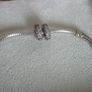 Pandora sparkly clear,spacer charms very good condition hallmarked Image 4