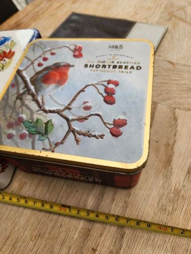 old tin boxes