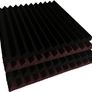 FREE EXPRESS SHIPPING  Pack Black/burgundy12 X 12"X1" Acoustic Panels Studio Soundproofing Foam Wedge Tiles Image 5