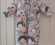 Next Baby Girl Snowsuit/Pramsuit, Rainbow Animal Print