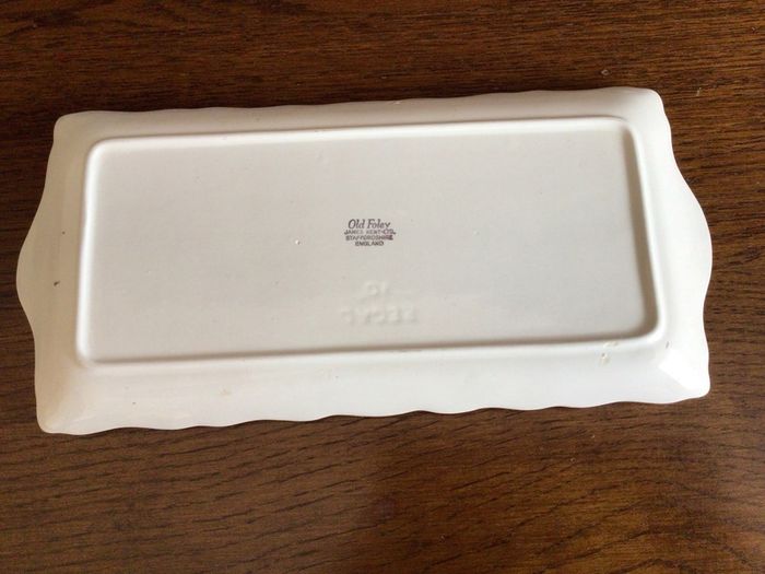 Vintage Old Foley 10 Inch ceramic trinket tray