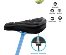 Soft 3D Padded Cycling Bicycle MTB Bike Saddle Seat Cover Cushion Sponge Foam Comfortable Saddles Mat Bicycle Accessory