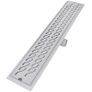Linear Shower Drain 2 pcs Line 830x140 mm Stainless Steel Image 7