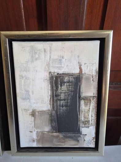 Pair of Original Danish Abstract Paintings by Marianne Dam Hansen