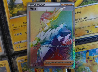 Volo ! Secret Rainbow Rare ! from Lost Origin Set ! 2022 ! Pokemon Card !