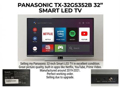Panasonic TX-32GS352B 32" Smart LED TV