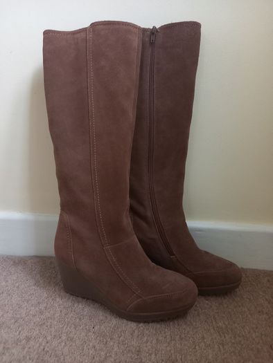 Suede long boots