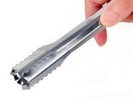 main image for ad lot of 3 metal tongs ideal for sweets, candy carts, wedding bar, bbq, ice tong. 14.5 cm / 5.7 inches tong
