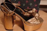 Gold Platform Sandals
