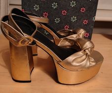 Gold Platform Sandals